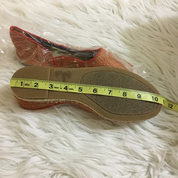 Anthropologie Gee Wawa Orange Pixie Espadrille - Picture 6 of 8